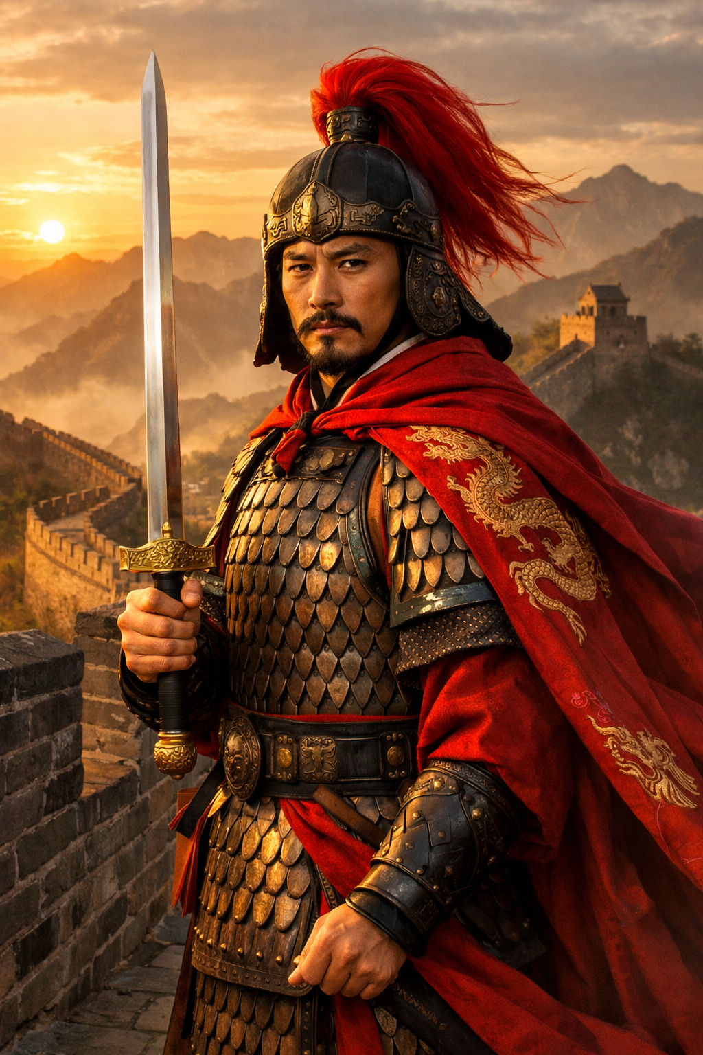 Guerreiro Tang na Grande Muralha