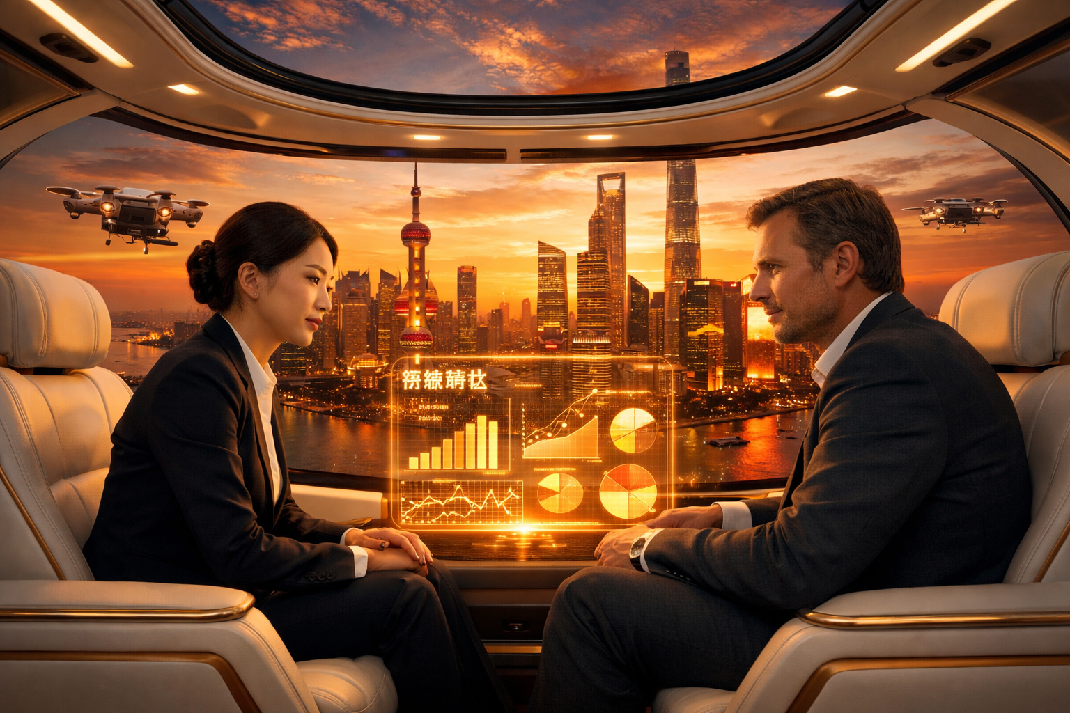 Executivos chineses e ocidentais