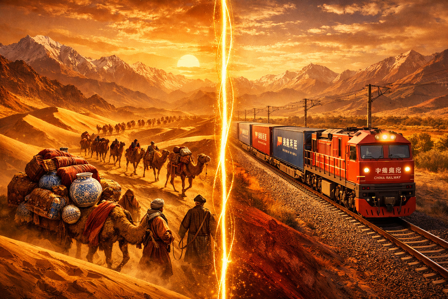 Rota da Seda antiga e moderna